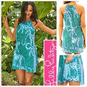 *NWT* Lilly Pulitzer Pearl Romper in Emerald Isle On the Prowl - Size 12